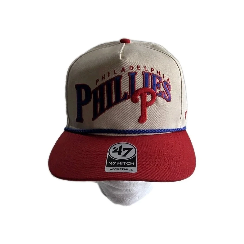 Philadelphia Phillies 47 Brand Hitch Rope Snapback Hat Cap MLB Cream NWT